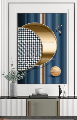 Download file tranh PSD File tranh hiện đại pha lê gương KF90214 để chỉnh sửa