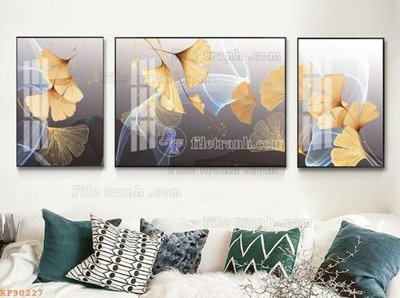 File in ấn File tranh hiện đại pha lê gương KF90227 (bản gốc) cao cấp