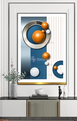 File ảnh File tranh hiện đại pha lê gương KF90264 (gốc) in standee