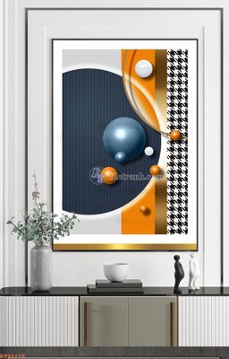 Tải file File tranh hiện đại pha lê gương KF90278 (gốc) chủ đề phong thủy