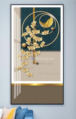 File in trần File tranh hiện đại pha lê gương KF90303 (bản gốc) 5D