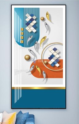 File in trần File tranh hiện đại pha lê gương KF90311 (bản gốc) 5D