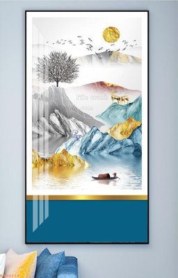 File PSD File tranh hiện đại pha lê gương KF90313 (gốc) cho in quảng cáo