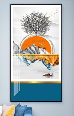 File PSD File tranh hiện đại pha lê gương KF90315 (nguyên gốc) chất lượng cao