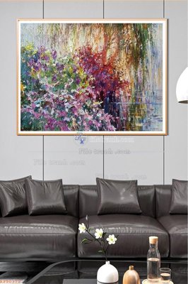 File in trần File tranh hiện đại pha lê gương KF90372 (file gốc) hoa văn 3D