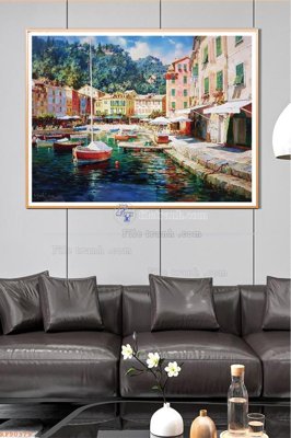 Tải file File tranh hiện đại pha lê gương KF90379 (PSD) cho in tranh kính