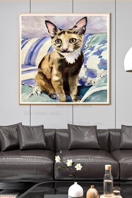 File gốc File tranh hiện đại pha lê gương KF90403 (in ấn) màu sắc trung thực