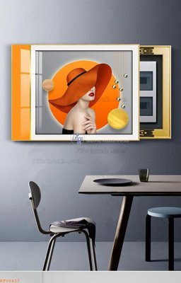 File gốc File tranh hiện đại pha lê gương KF90437 (chuẩn màu) cho in offset