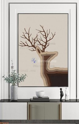 File gốc File tranh hiện đại pha lê gương KF90476 (PNG) không nền chất lượng