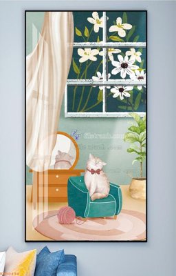 Tải file File tranh hiện đại pha lê gương KF90494 (gốc) làm tranh trang trí