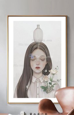 File ảnh File tranh hiện đại pha lê gương KF90517 (gốc) in PP, decal