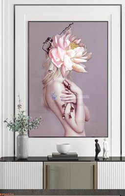 File gốc File tranh hiện đại pha lê gương KF90539 (cho in ấn) độc quyền