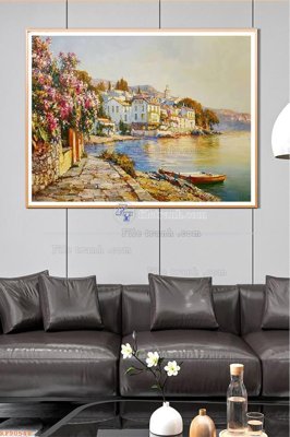 File tranh File tranh hiện đại pha lê gương KF90548 (gốc) in trên kính