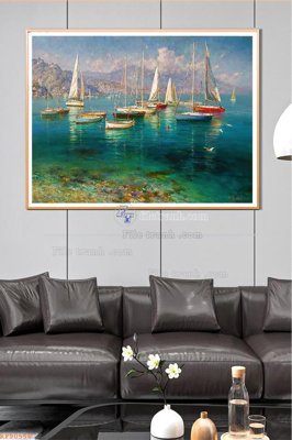 File gốc File tranh hiện đại pha lê gương KF90556 (PNG) không nền chất lượng