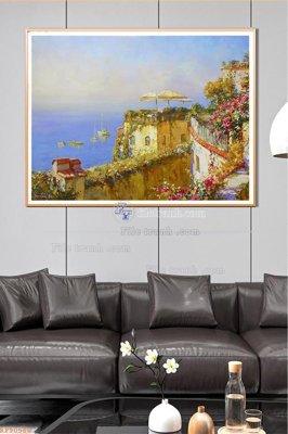 File in trần File tranh hiện đại pha lê gương KF90560 (bản gốc) hoa văn