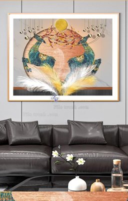 File ảnh gốc File tranh hiện đại pha lê gương KF90581 (chuyên in mica)