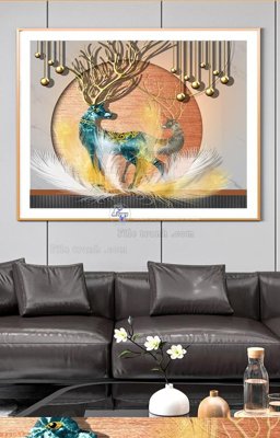 Tải file File tranh hiện đại pha lê gương KF90583 (ảnh gốc) file TIFF