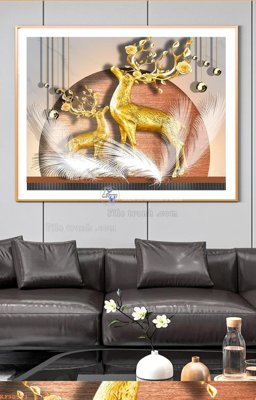 File ảnh File tranh hiện đại pha lê gương KF90593 (gốc) in poster