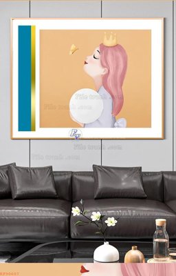 File gốc File tranh hiện đại pha lê gương KF90607 (phong cách) châu Âu