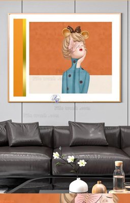 File gốc File tranh hiện đại pha lê gương KF90626 (in lụa) hoa văn cổ điển