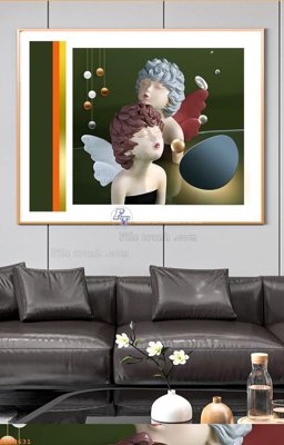 Hình ảnh gốc File tranh hiện đại pha lê gương KF90631 (để in khổ lớn)