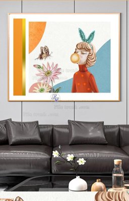 File gốc File tranh hiện đại pha lê gương KF90648 (trang trí) cho phòng khách