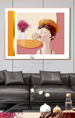 File tranh File tranh hiện đại pha lê gương KF90649 (ảnh gốc) chi tiết rõ ràng