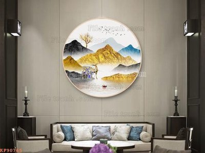 File in trần File tranh hiện đại pha lê gương KF90765 (bản gốc) 5D