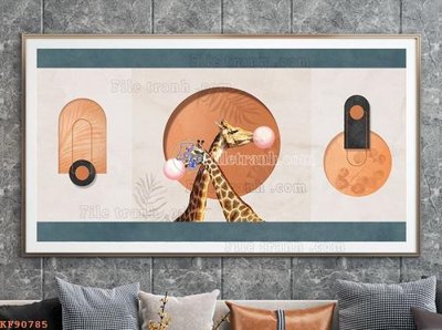 File gốc File tranh hiện đại pha lê gương KF90785 (PNG) nền trong suốt