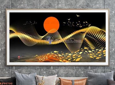 File in ấn File tranh hiện đại pha lê gương KF90790 (bản gốc) từ file gốc