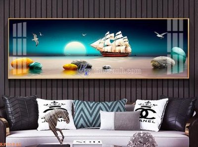 File in ấn cao cấp File tranh hiện đại pha lê gương KF90845 (file gốc)