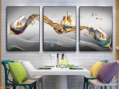 Tải file File tranh hiện đại pha lê gương KF90851 (ảnh gốc) file TIFF