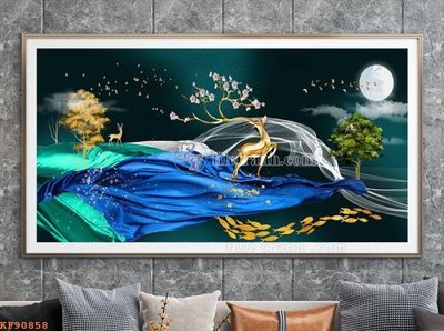 File gốc File tranh hiện đại pha lê gương KF90858 (in 3D) nghệ thuật