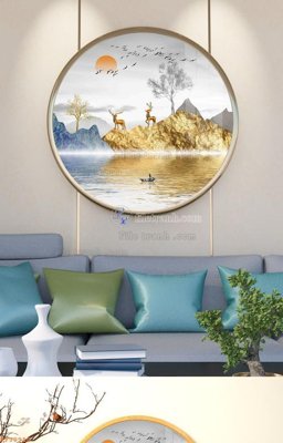 Tải file gốc File tranh hiện đại pha lê gương KF90910 (in khổ lớn) không vỡ