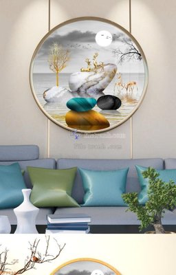 Tải file gốc File tranh hiện đại pha lê gương KF90912 (in khổ lớn) không mờ