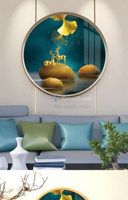 Hình ảnh gốc File tranh hiện đại pha lê gương KF90921 (để in khổ lớn)