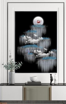 File tranh File tranh hiện đại pha lê gương KF90935 (ảnh gốc) sắc nét hoàn hảo