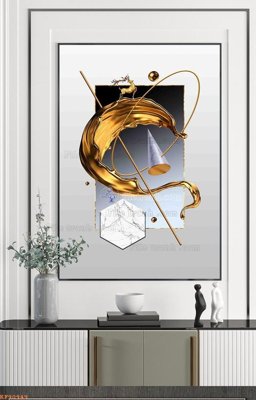 File gốc File tranh hiện đại pha lê gương KF90949 (chuẩn CMYK) cho nhà in