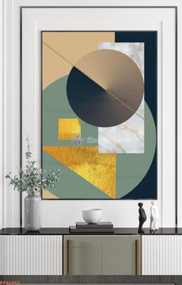 File ảnh File tranh hiện đại pha lê gương KF90955 (gốc) cho trang trí nội thất