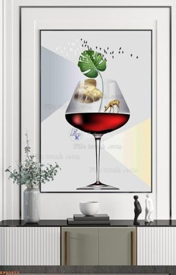 File gốc File tranh hiện đại pha lê gương KF90972 (trang trí) phòng ngủ