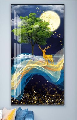 File in mica File tranh hiện đại pha lê gương KF91004 (ảnh gốc) đẹp