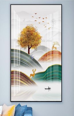 Ảnh gốc File tranh hiện đại pha lê gương KF91013 (độ nét cao) in tráng gương