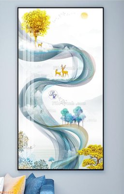 File tranh File tranh hiện đại pha lê gương KF91016 (ảnh gốc) độc quyền