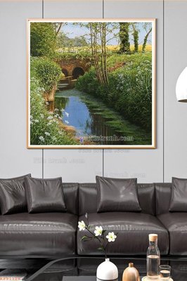 File tranh in trần 3D File tranh hiện đại pha lê gương KF91129 (ảnh gốc)