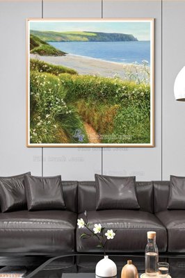 File tranh in tráng gương File tranh hiện đại pha lê gương KF91130 (siêu nét)