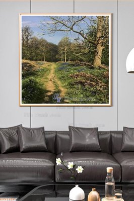 File gốc File tranh hiện đại pha lê gương KF91154 (chuẩn màu) cho in offset