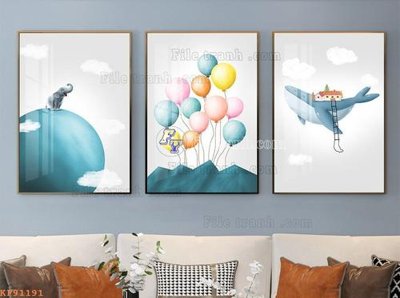 Download file File tranh hiện đại pha lê gương KF91191 (gốc) in mica ốp bếp