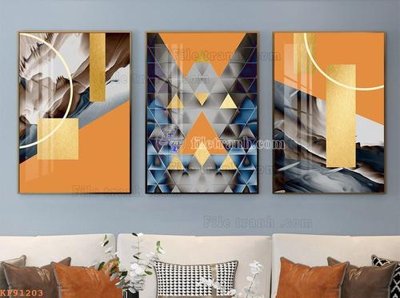 File gốc File tranh hiện đại pha lê gương KF91203 (in mica) cắt laser