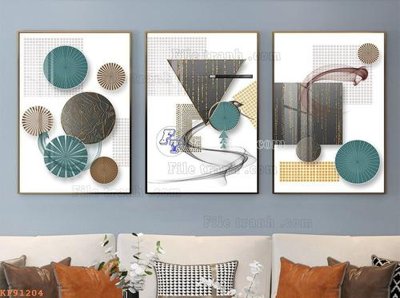 Tải file gốc in lụa File tranh hiện đại pha lê gương KF91204 siêu nét