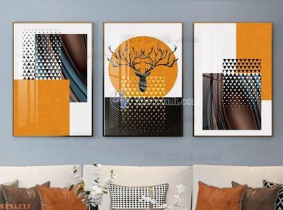 Tải file File tranh hiện đại pha lê gương KF91217 (PSD) cho in ấn quảng cáo